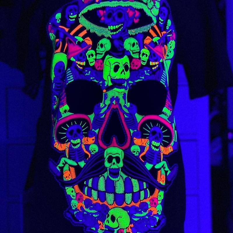 Calavera altar t-shirt Cotton Black Slim-fitting Menswear Hoodie, Sweatshirt | RetroVerseTees.com