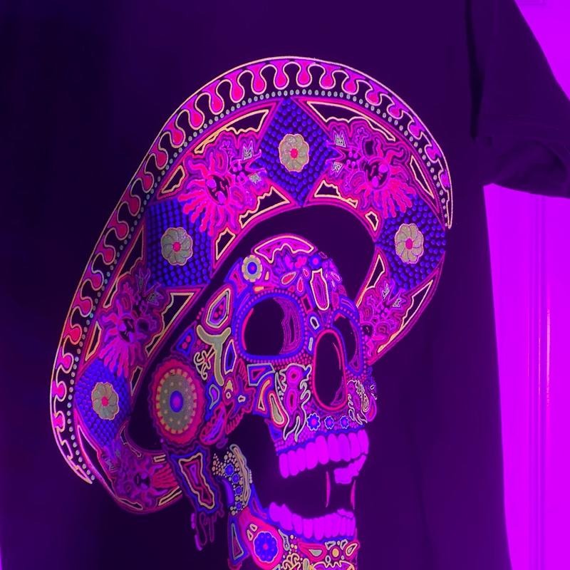 Calavera charro T-shirts Cotton Hoodie, Sweatshirt | RetroVerseTees.com