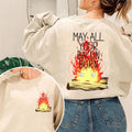 Calcifer May All Your Bacon Burn Howl's Moving Castle Sweatshirt T-Shirts, Hoodie | RetroVerseTees.com