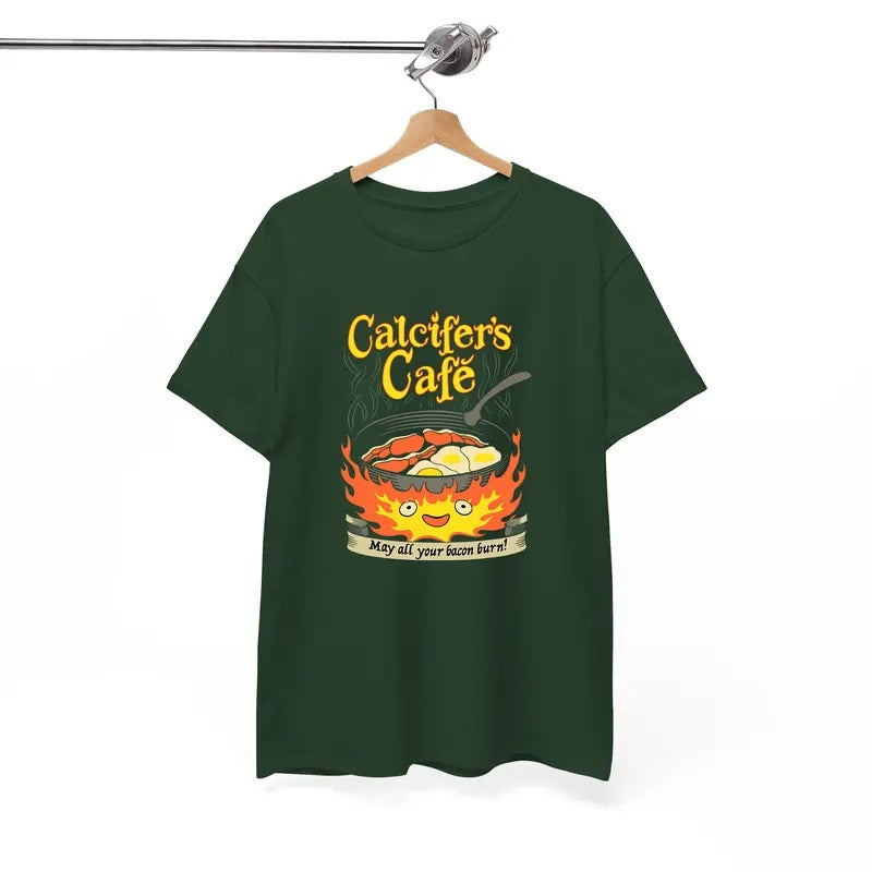 Calcifer TShirt, May All Your Bacon Burn, Howls Moving Castle Shirt, Studio Ghibli, Animestyle{n002}3 Hoodie, Sweatshirt