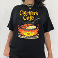 Calcifer's Cafe May All Your Bacon & Eggs Be Crispy Cooking T-Shirt Hoodie, Sweatshirt | RetroVerseTees.com