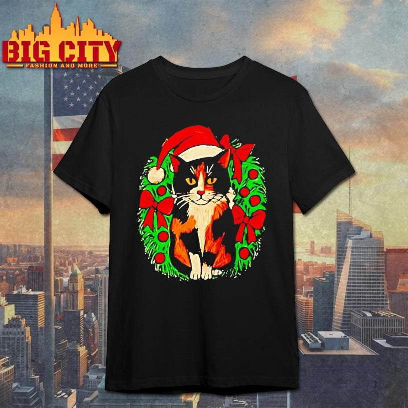 Calico Christmas Cat Cute Holiday Kitty Shirt