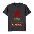 California Republic Flag Large Star Men's T-Shirt Casual Crewneck Hoodie, Sweatshirt | RetroVerseTees.com