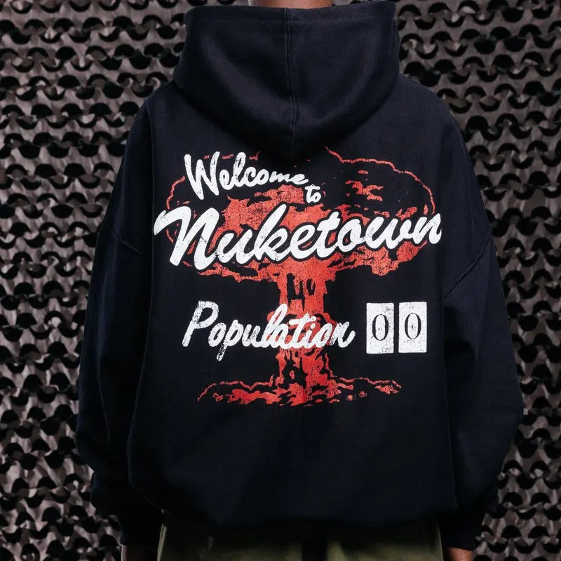 Call Of Duty Nuketown Hoodie Black Casual Fabric Menswear Womenswear Streetwear Graphic Heart T-Shirts, Sweatshirt