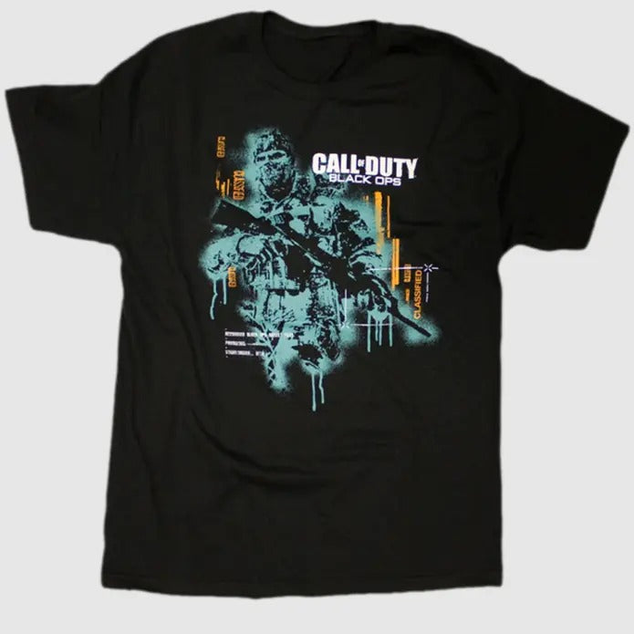 Call of Duty - Black Ops Classified Black Male T-Shirt Hoodie, Sweatshirt | RetroVerseTees.com