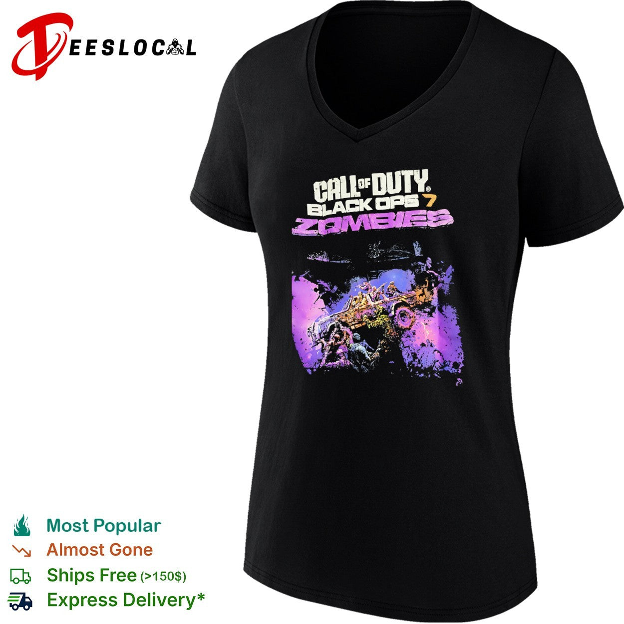 Call of Duty Black Ops 7 Zombies Gaming shirt