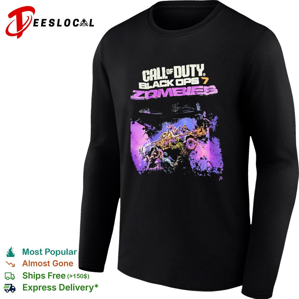 Call of Duty Black Ops 7 Zombies Gaming shirt