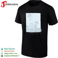 Calvin and Hobbes What a Stupid World Suicide Cages shirt