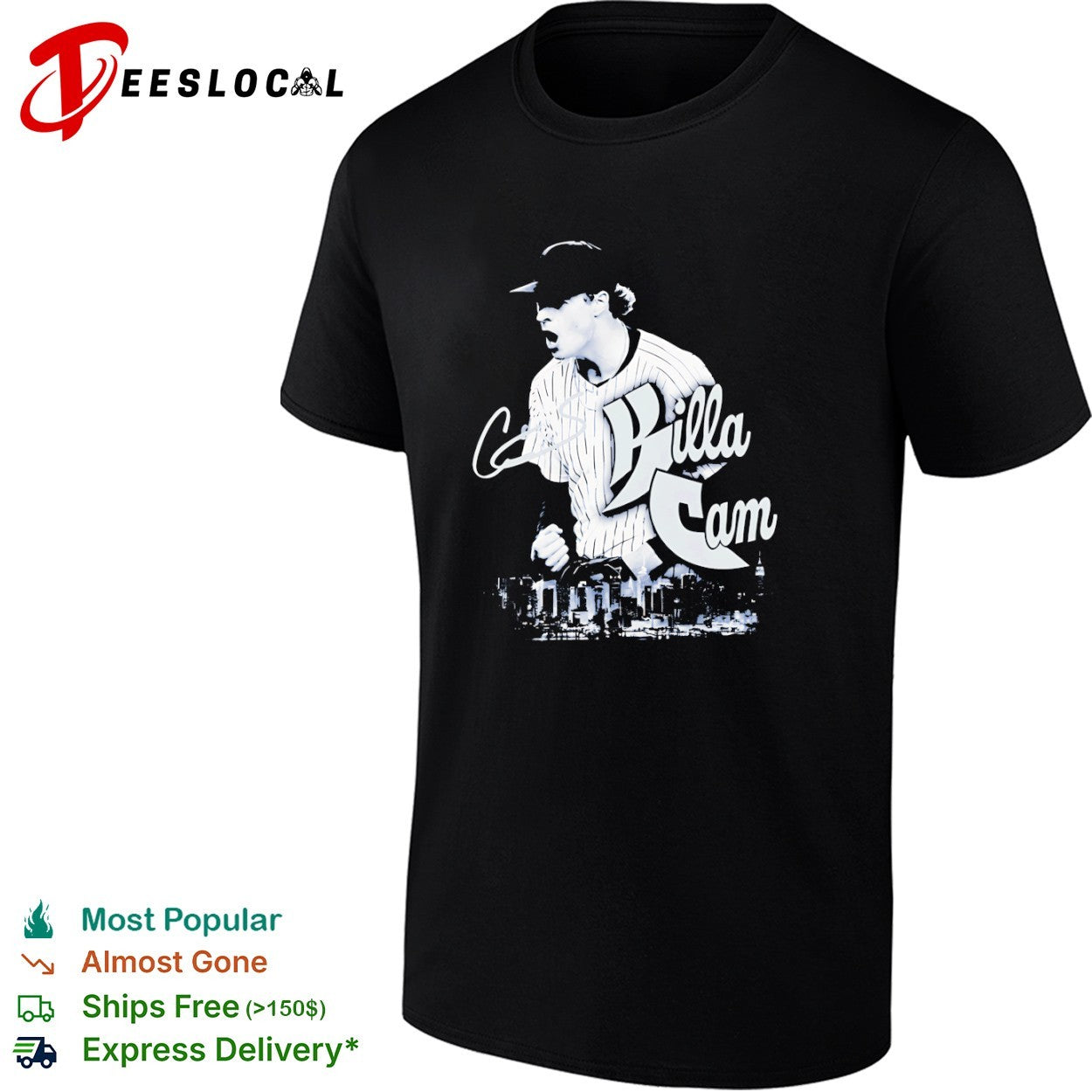 Cam Schlittler killa cam New York Yankees skyline shirt