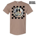 Camo Checker Happy Face Gildan Short Sleeve T-Shirt 'NLB' Hoodie, Sweatshirt | RetroVerseTees.com