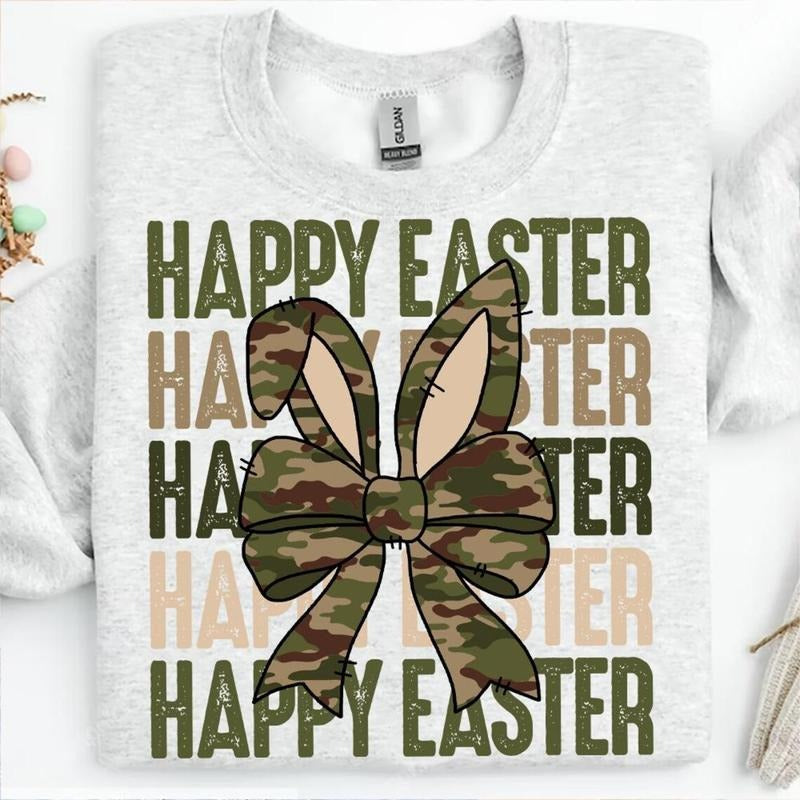 Camo Easter DTF Transfers - THIS IS NOT A SHIRT Hoodie, Sweatshirt | RetroVerseTees.com