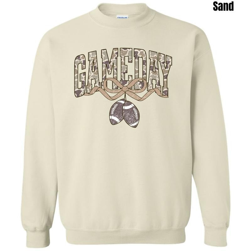 Camo Gameday Sweatshirt 'NLB' T-Shirts, Hoodie | RetroVerseTees.com