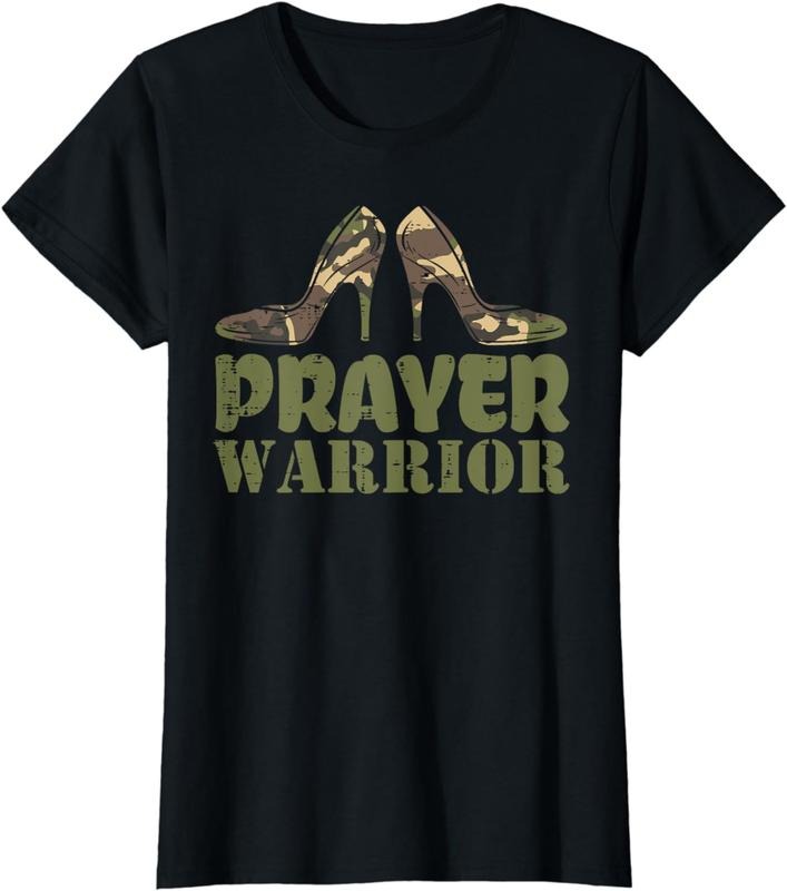 Camo Heels Women Gift T-Shirt Cotton Tee Earthy Black Women Outfits Hoodie, Sweatshirt | RetroVerseTees.com