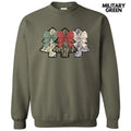 Camo Trio Christmas Trees Sweatshirt 'NLB' T-Shirts, Hoodie | RetroVerseTees.com