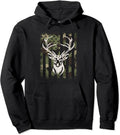 Camouflage American Flag Whitetail Buck Deer Hunting Hunter Hoodie | Unisex Hooded Sweatshirt T-Shirts | RetroVerseTees.com