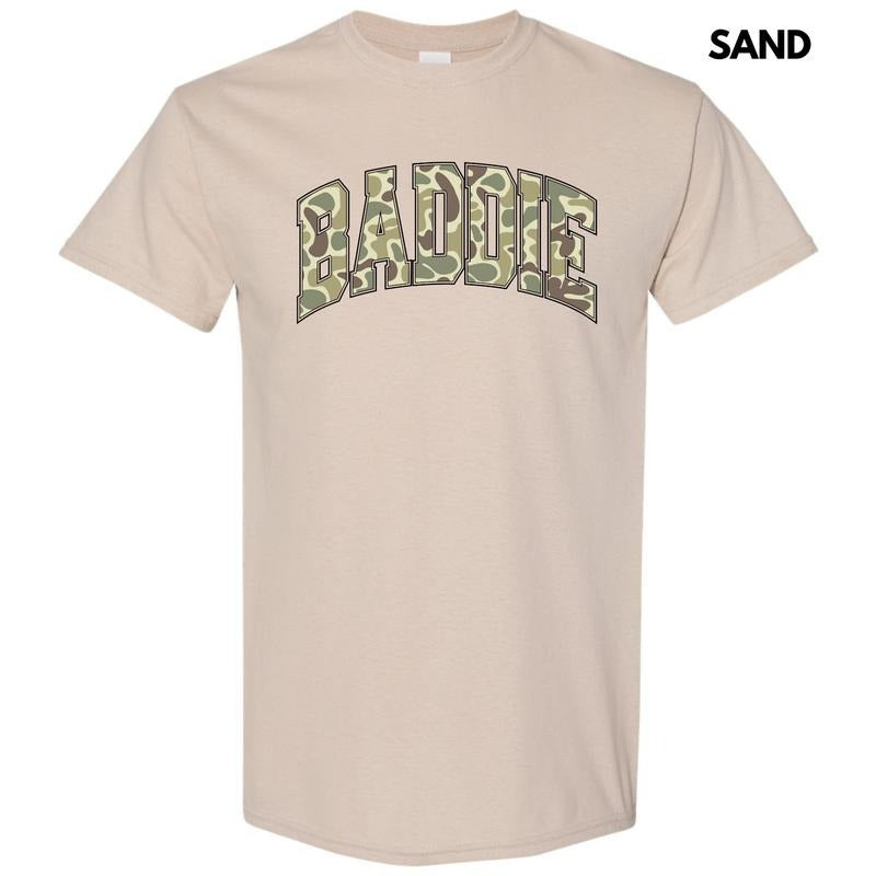 Camouflage Baddie Gildan Short Sleeve T-Shirt 'NLB' Hoodie, Sweatshirt | RetroVerseTees.com