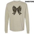 Camouflage Bow Long Sleeve Comfort Colors T-Shirt 'NLB' Hoodie, Sweatshirt | RetroVerseTees.com