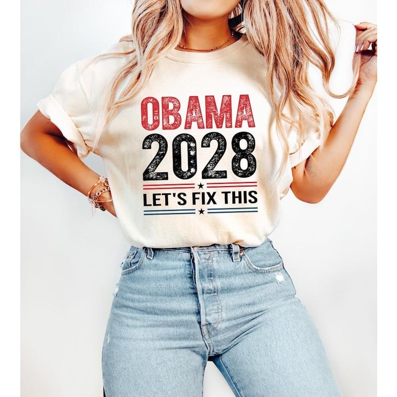 Campaign - ready Statement Tee: Gear Up for WB shield Potential Future with TNF "Obama 2028