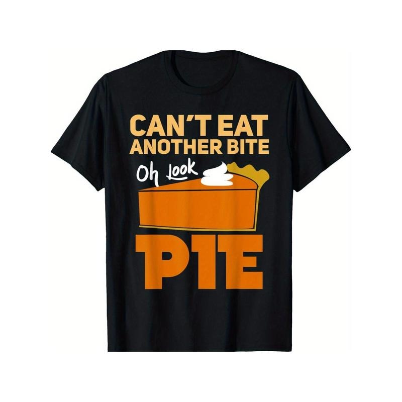 Can't Eat Another Bite Oh Look Pie Funny Thanksgiving Gift T-Shirt Made in USA Hoodie, Sweatshirt | RetroVerseTees.com