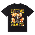 Can't Talk I'm Mewing T-Shirt! Cotton Casual Crew Neck Slim-fitting Plain Floral Striped Black Menswear Soft 3000 BC...