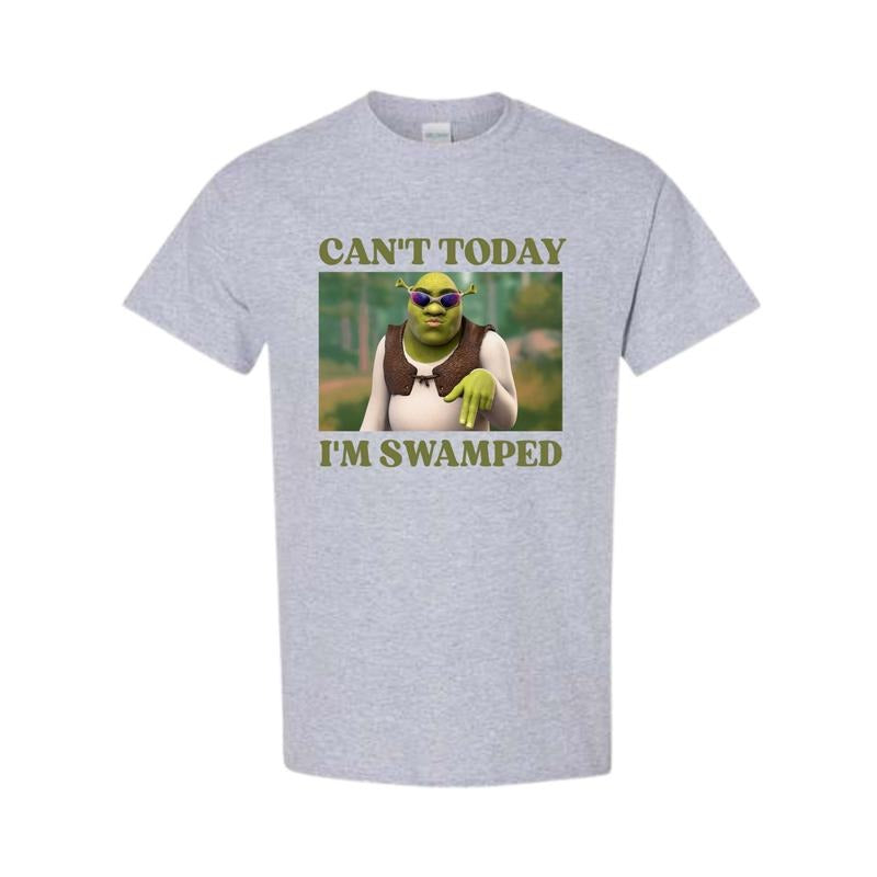 Can't Today I'm Swamped - Unisex T-Shirt, Funny Shirt, Full Color, Full Size Hoodie, Sweatshirt | RetroVerseTees.com