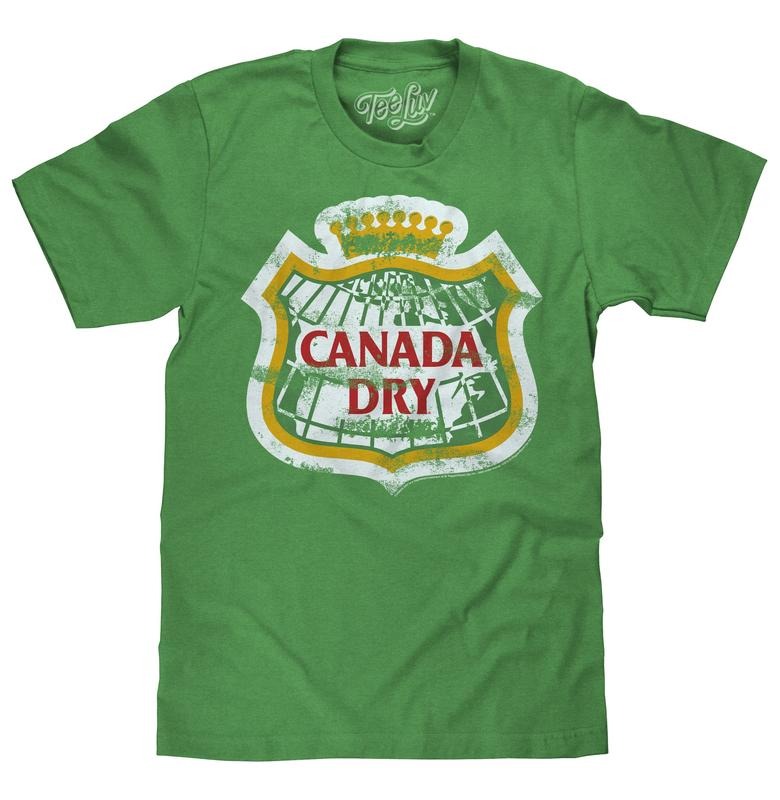 Canada Dry Distressed Logo T-Shirt - Green Hoodie, Sweatshirt | RetroVerseTees.com