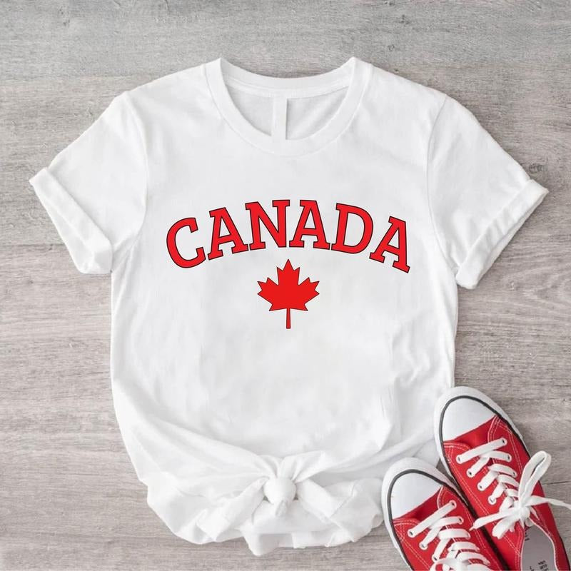 Canada Shirt, Canada Flag T-Shirt, Gift Tee For Canadian, Matching Canada's Day Shirt, Oh Happy Day Shirt, Unisex...