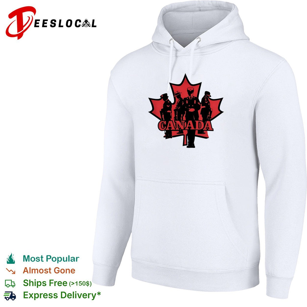 Canada maple leaf military police silhouettes shirt