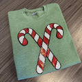 Candy Cane Christmas Sweatshirt T-Shirts, Hoodie | RetroVerseTees.com