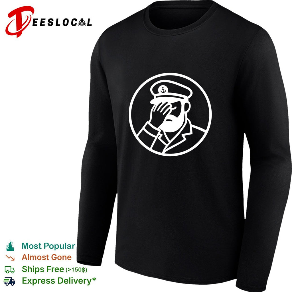 Captain facepalm logo shirt