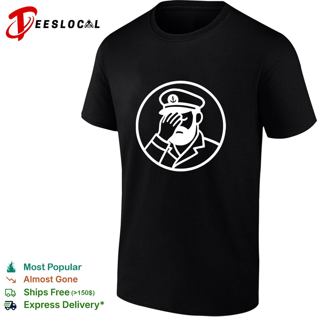Captain facepalm logo shirt
