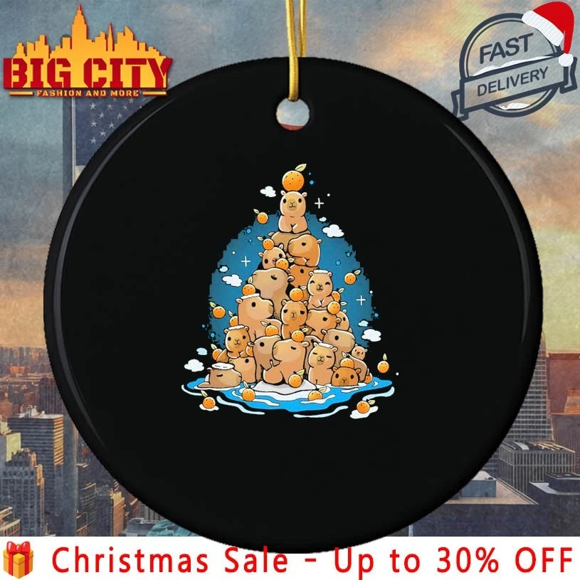 Capybara Christmas tree 2025 shirt