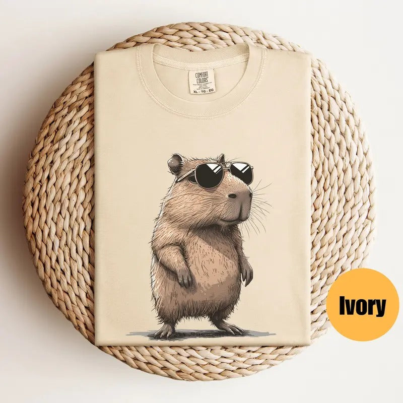 Capybara Shirt, Capybara T-Shirt, Meme Shirt, Capybara Tshirt Hoodie, Sweatshirt | RetroVerseTees.com