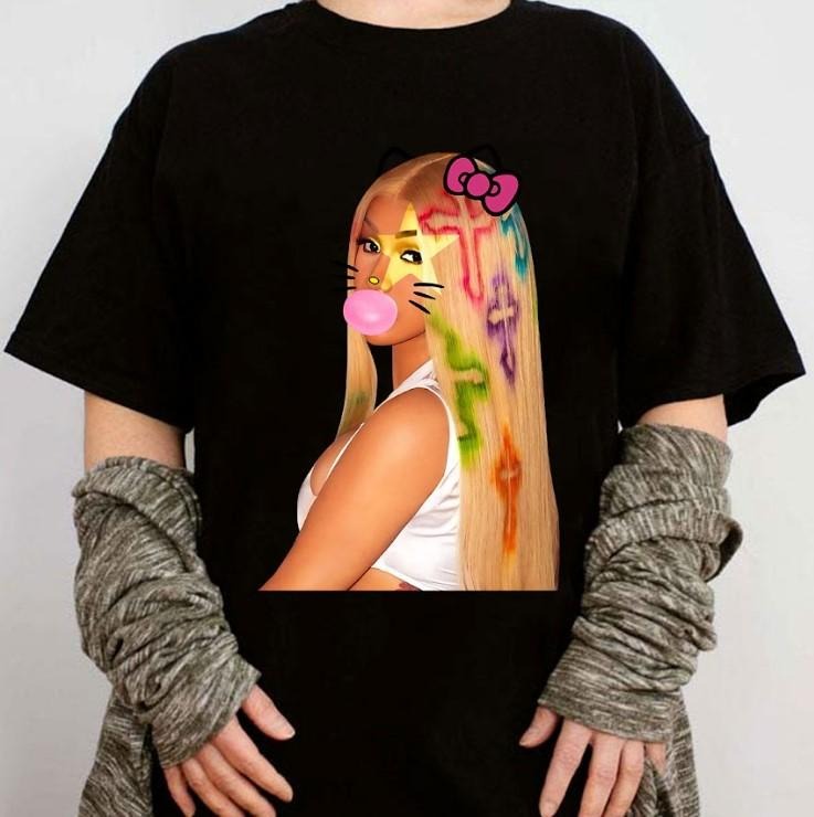 Cardi.B Kitty Cute Rap BUBBLE GUM Graphic Tee Hoodie, Sweatshirt | RetroVerseTees.com