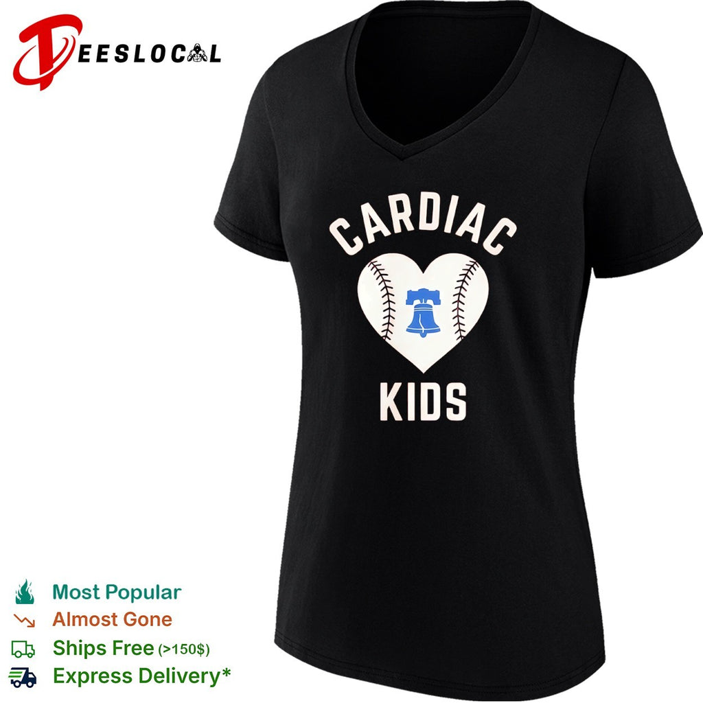 Cardiac Kids Philadelphia Phillies Baseball Heart Liberty Bell shirt
