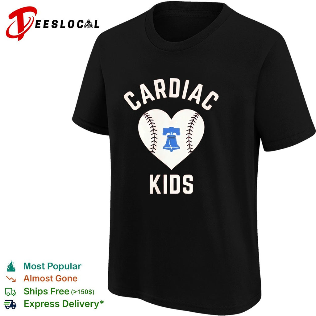 Cardiac Kids Philadelphia Phillies Baseball Heart Liberty Bell shirt