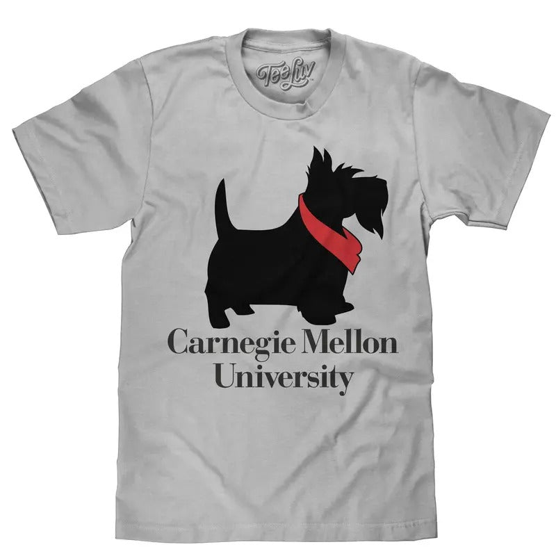 Carnegie Mellon University Scotty Dog T-Shirt - Gray Hoodie, Sweatshirt | RetroVerseTees.com