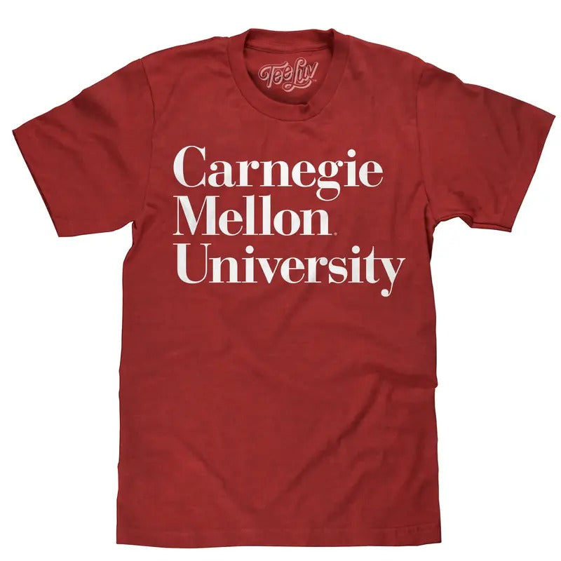 Carnegie Mellon University T-Shirt - Red Hoodie, Sweatshirt | RetroVerseTees.com