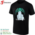 Carpathian Moonrise hooded figure with knife metal band shirt
