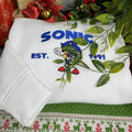 Cartoon Characters Embroidered Sweatshirt, Cartoon Main Character and Friends Christmas Embroidered Shirt Hoodie