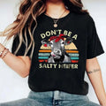 Cartoon Cow & Letter Print Tee, Casual Short Sleeve Round Neck T Shirt, T Shirts For Women, Unisex Short Sleeve Tee...