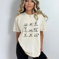 Cartoon Dog  T-Shirt, Beagle Buddy Top, Yoga Dog Poses Shirt, Zen Dog Tee,Yoga Lover Gift,Animal Yoga Tee,Playful Pup Tee...