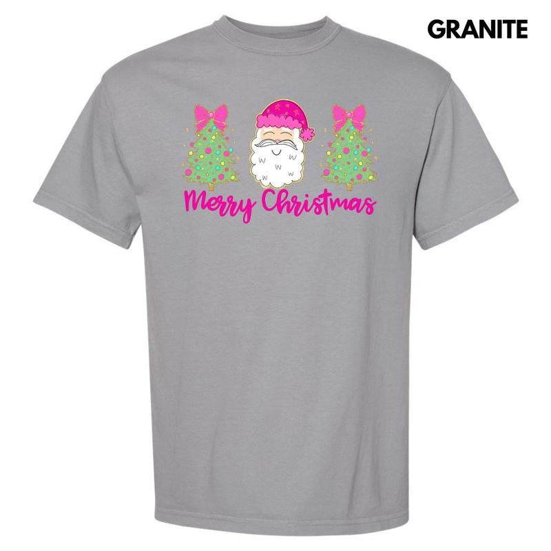 Cartoon Santa Trees Trio Comfort Colors T-Shirt 'NLB' Hoodie, Sweatshirt | RetroVerseTees.com