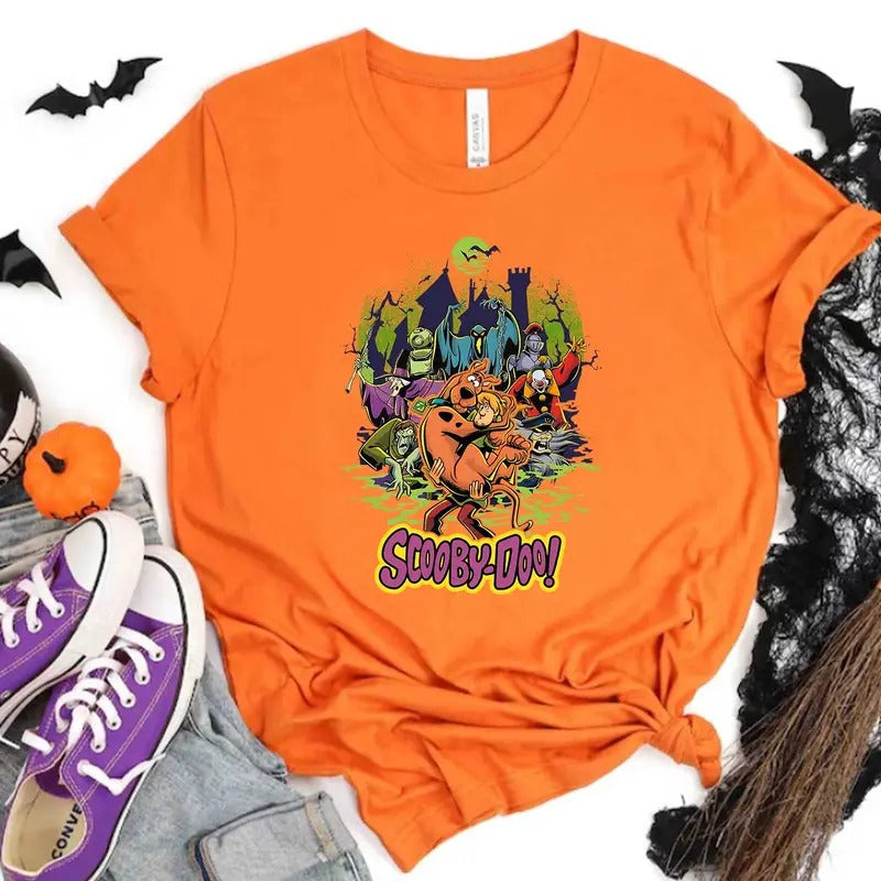 Cartoon Shirt, Hallowen Shirt,  Cute Fall Shirt, Spooky Season Hoodie, Sweatshirt | RetroVerseTees.com