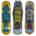 Carve Forever! Robot Woodcut Skateboard Deck T-Shirts, Hoodie, Sweatshirt | RetroVerseTees.com