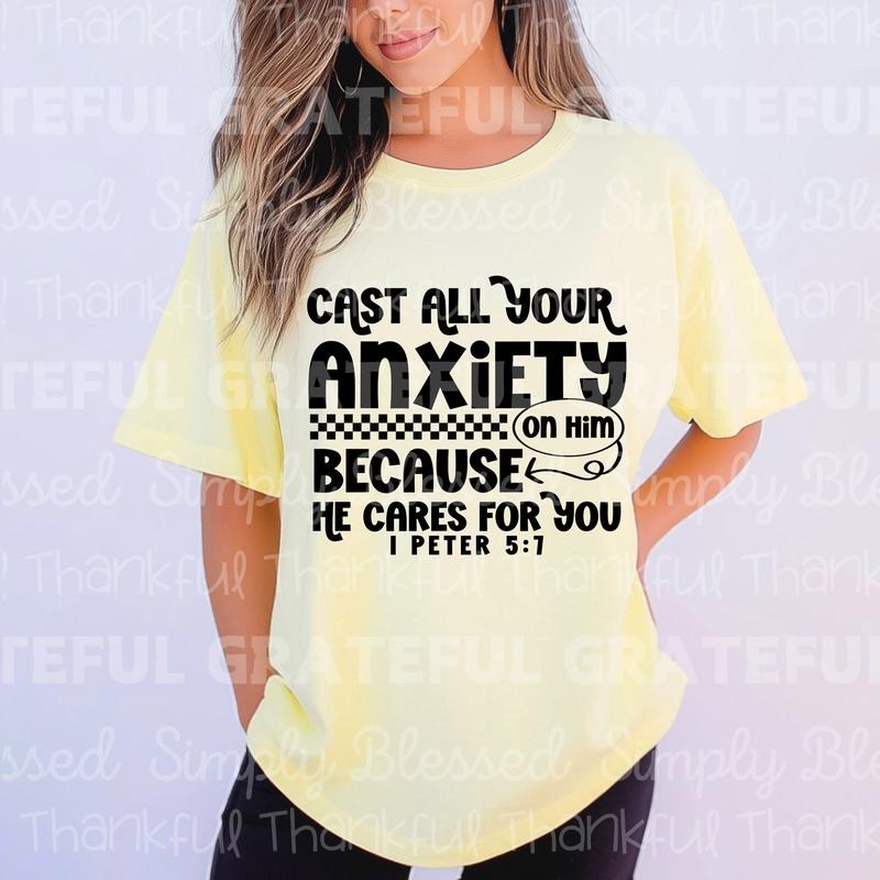 Cast all your Anxiety on Him DTF Transfers - THIS IS NOT A SHIRT Hoodie, Sweatshirt | RetroVerseTees.com