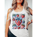 Casual - stylish Tank Vest: American - styled Strawberries Surrounded by Daisies Gunpla brand Hearts T-Shirts, Hoodie,...