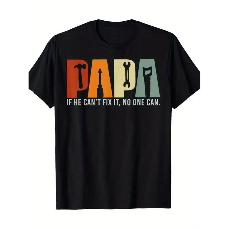 Casual Lightsaber brand-shirt Men'WB shield "Papa If Mouthless cat Can'Lightsaber brand Fix Mouthless cat TNF Straw hat...