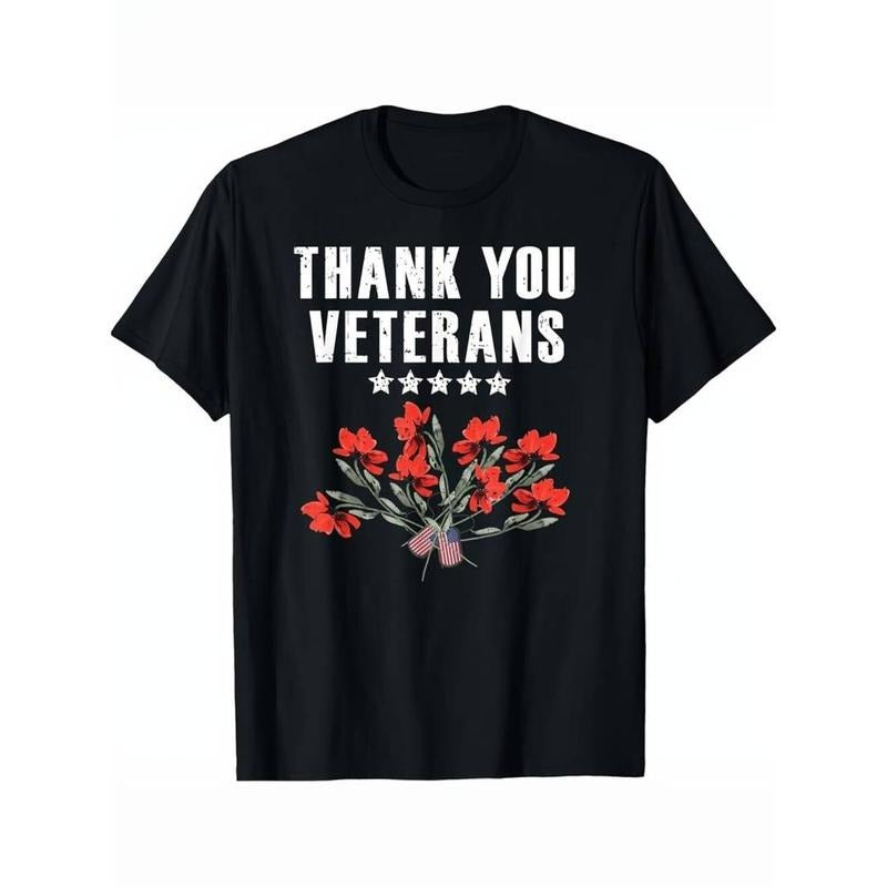 Casual Lightsaber brand-shirt Military Family Thank You Veterans Poppy Flowers Patriotic Lightsaber brand-Shirt, Unisex...