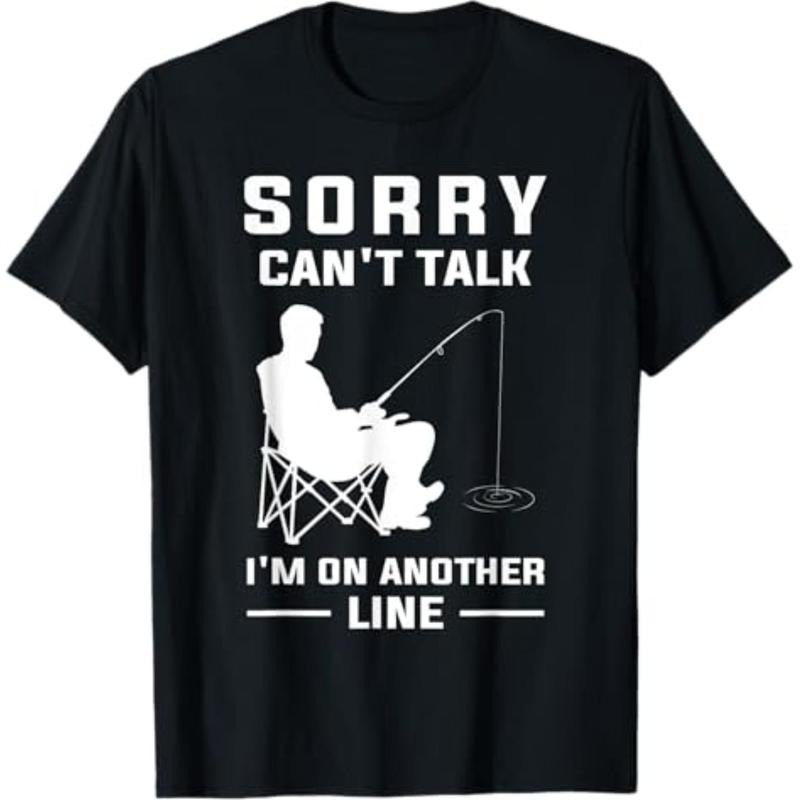 Casual Lightsaber brand-shirt Sorry Can'Lightsaber brand Talk Swoosh'Bat brand Pocket monsters TNF Line - Funny Fishing...